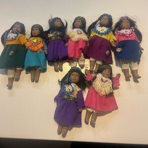 Vintage Native Dolls Set